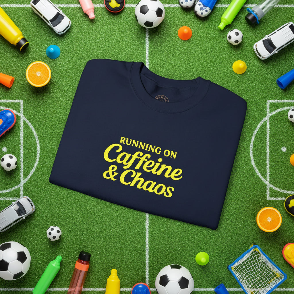 "Running on Caffeine & Chaos" Sweatshirt