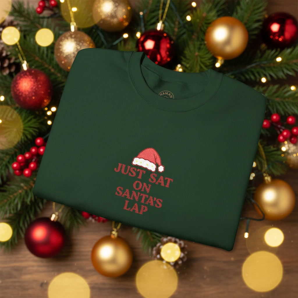 “Just Sat on Santa's Lap” Holiday Sweatshirt