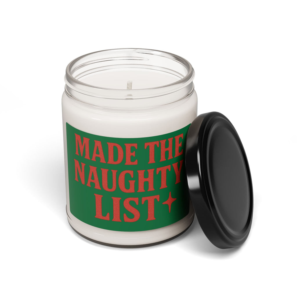 “Made the Naughty List” Scented Soy Candle (9oz)