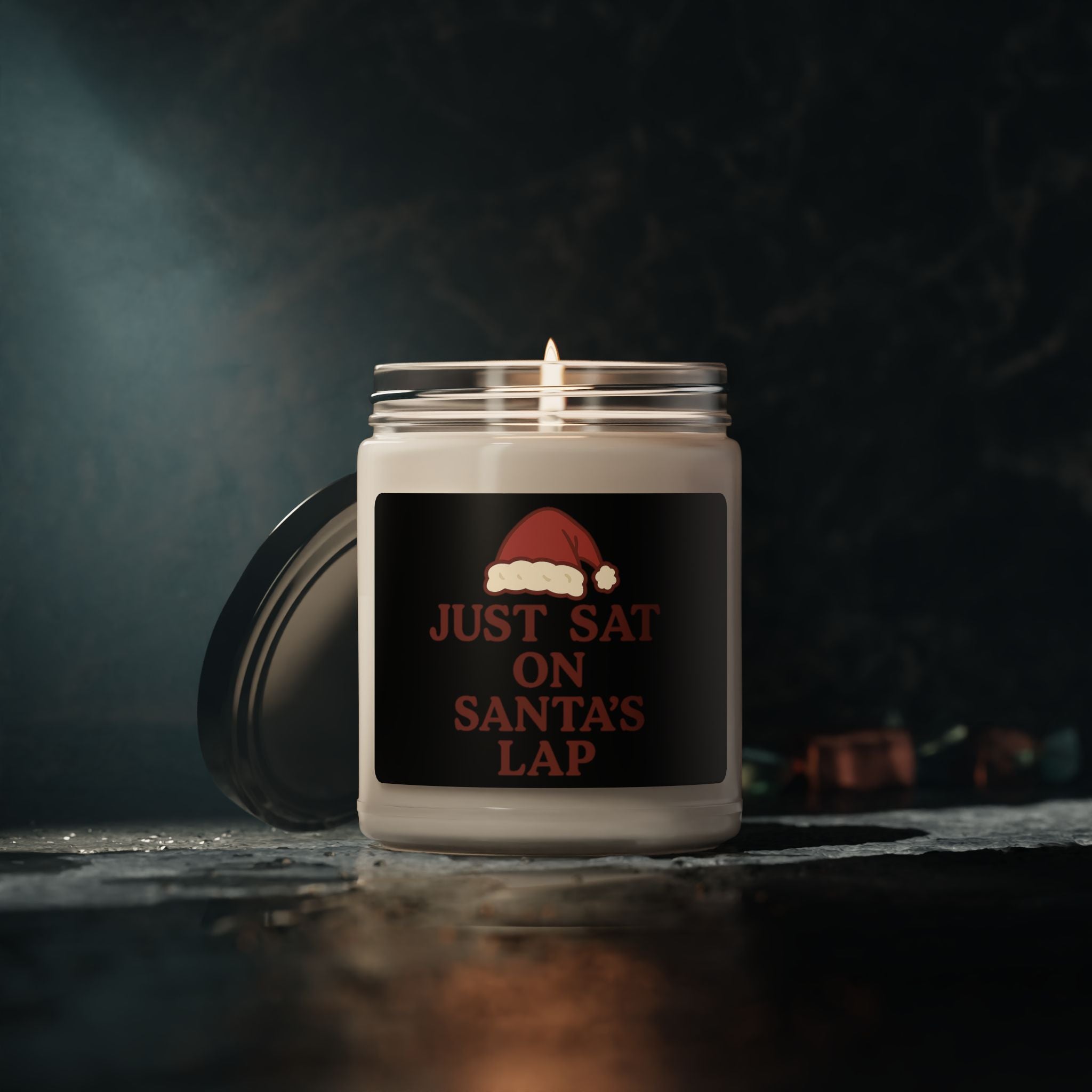 "Just Sat on Santa's Lap" Scented Soy Candle (9oz)