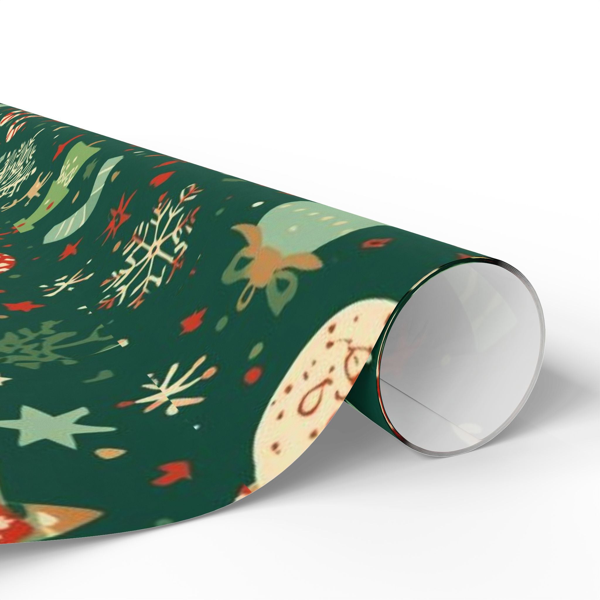 Christmas Pattern Wrapping Paper – Festive Trees, Candy Canes & Ornaments Gift Wrap
