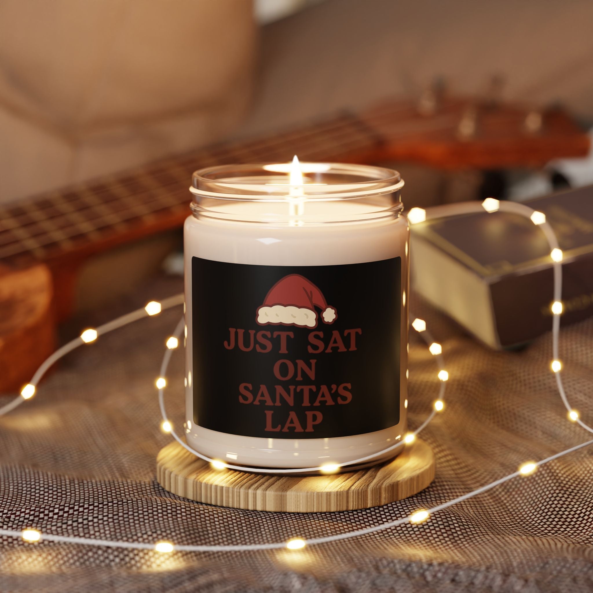 "Just Sat on Santa's Lap" Scented Soy Candle (9oz)