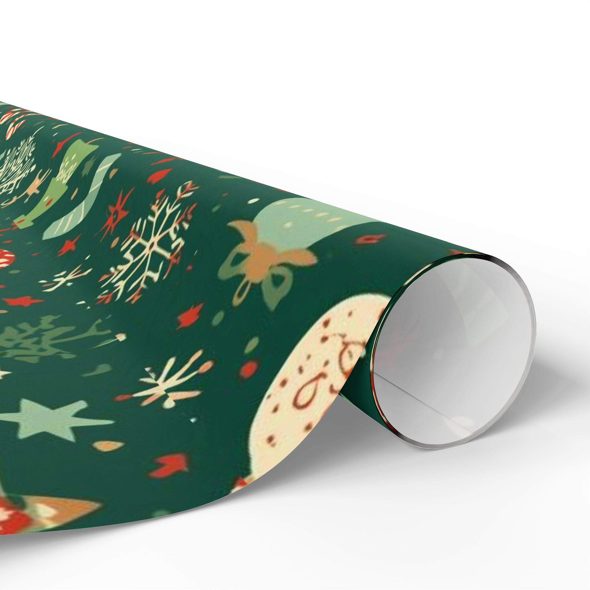 Christmas Pattern Wrapping Paper – Festive Trees, Candy Canes & Ornaments Gift Wrap